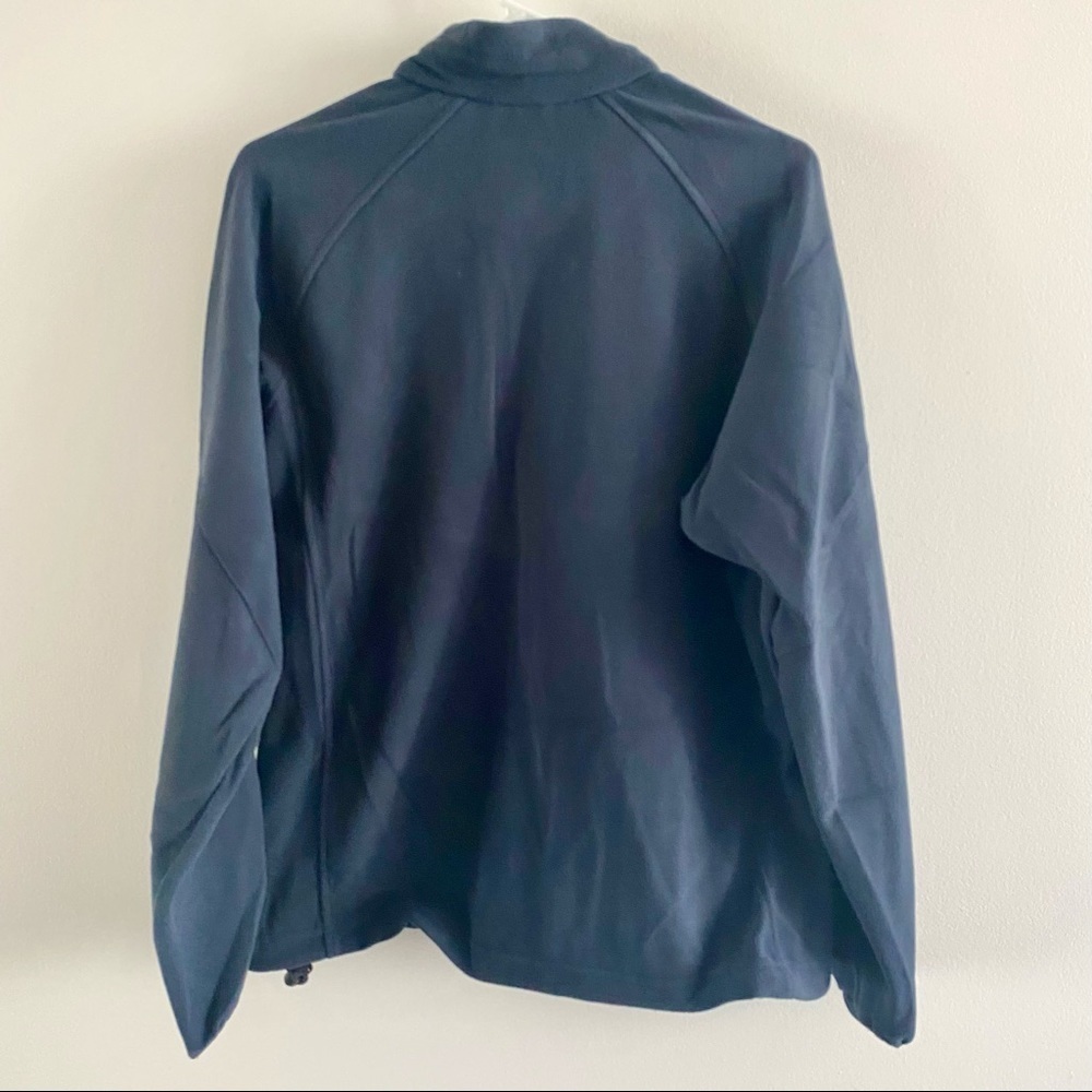 North END NWT Basic Navy Micro Fleece Full Zip Stretch Sweater Lightweight - Picture 12 of 16